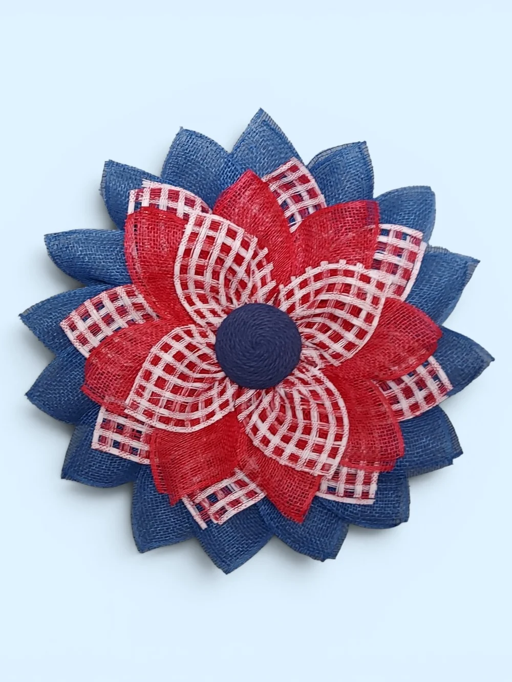 Handmade Flower Petal Patriotic Wreath